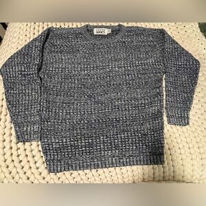 Vintage TrendBasics Heathered Navy Acrylic Sweater